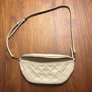 Quince Italian leather diamond stitch sling